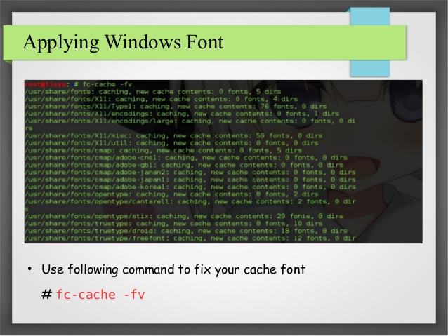 Install Windows Fonts On Linux