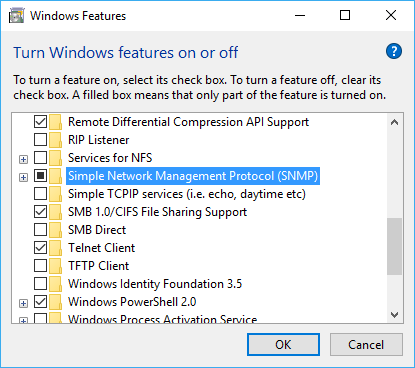 Disable Snmp Windows 7